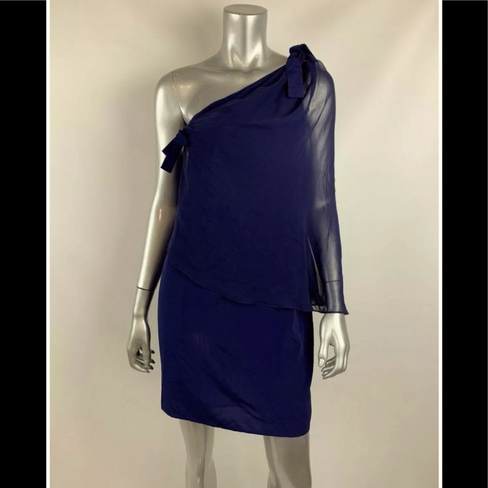 3.1 Philip Lim Silk Chiffon one shoulder dress